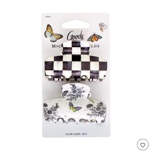 MacKenzie-Childs Black and White Claw Clips